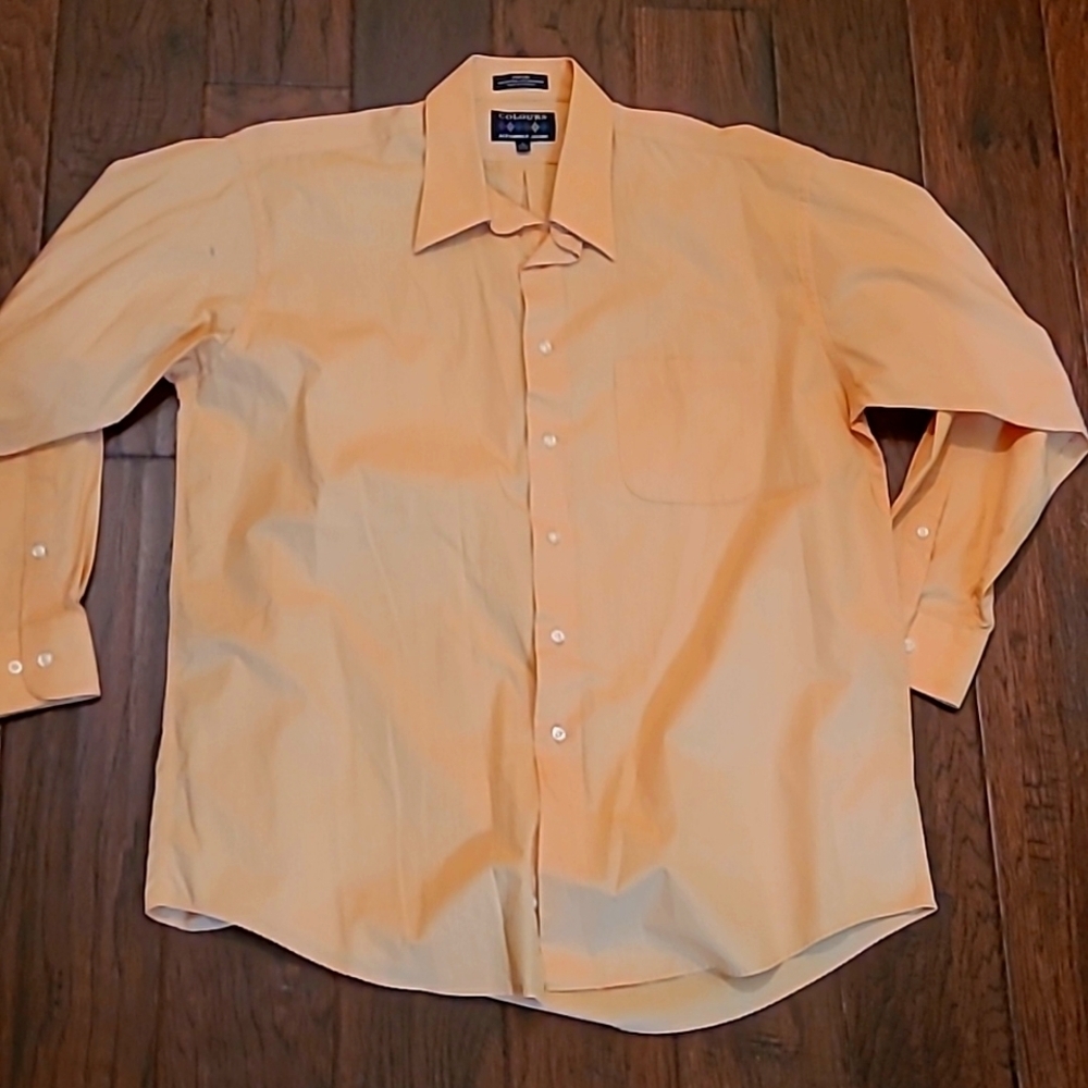 💥3for$12💥 Colours by Alexander Julian men's button-up dress shirt size Large